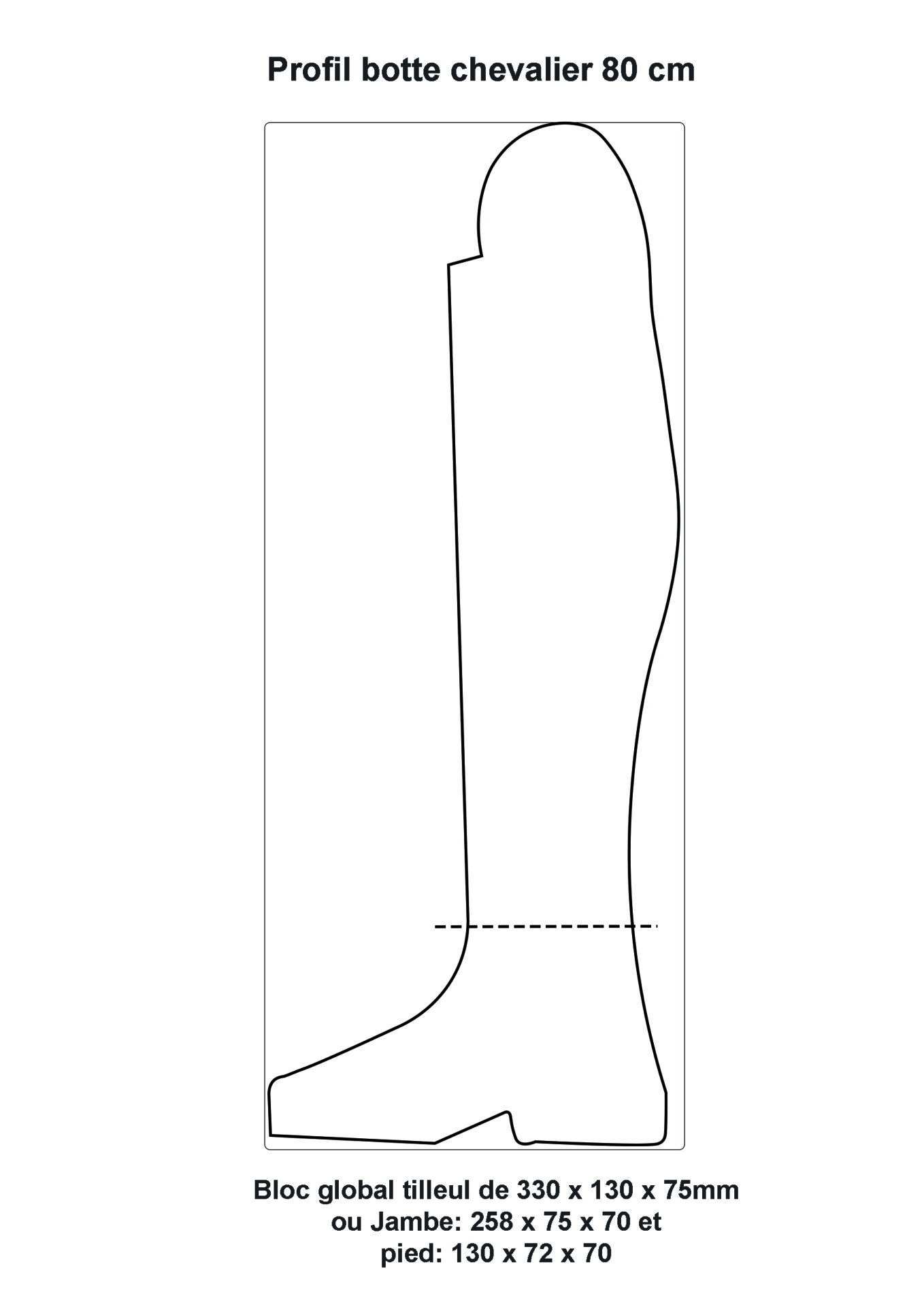 Botte chevalier 80 cm