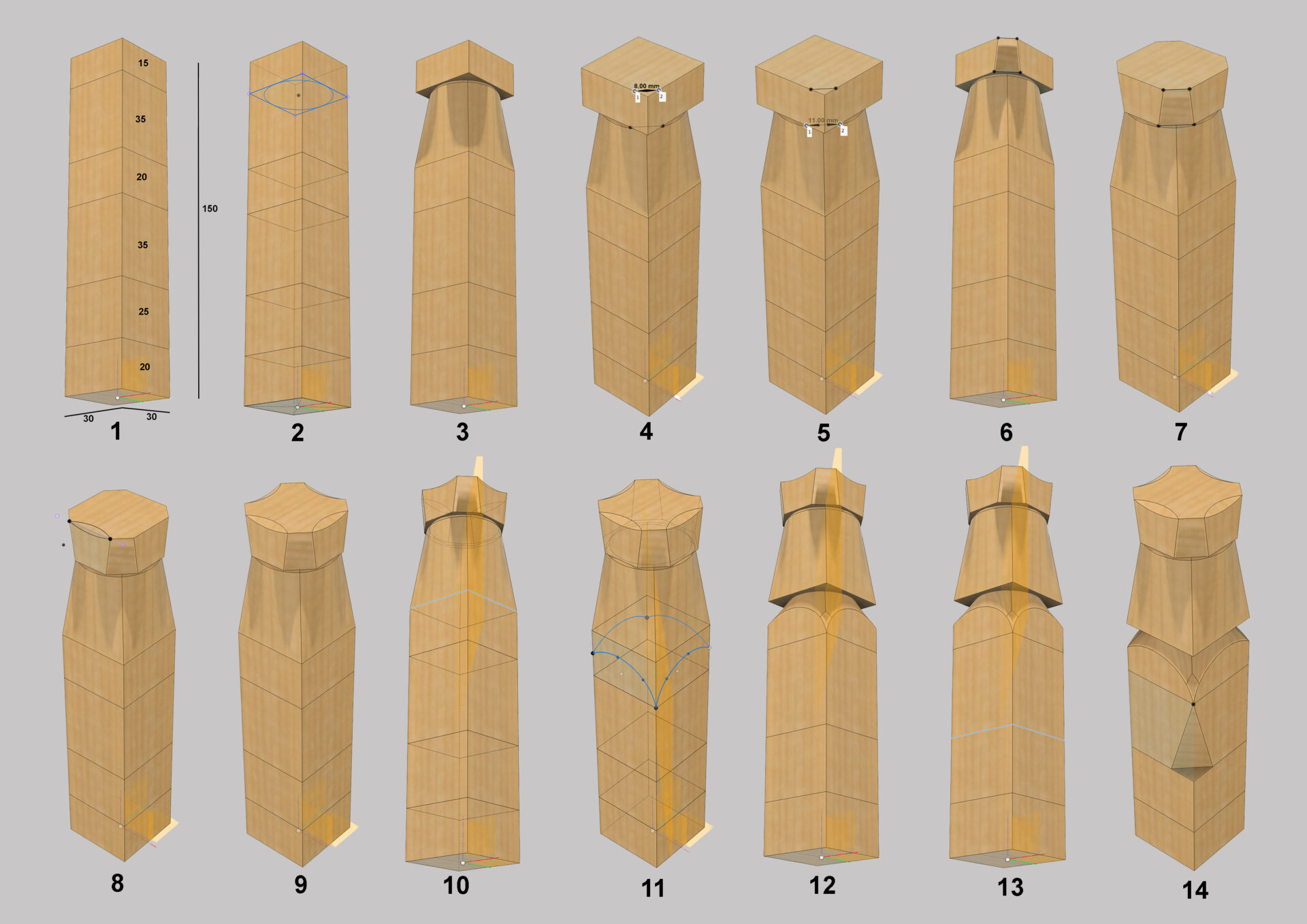 Tuto 02 sculpture marionnette chevalier