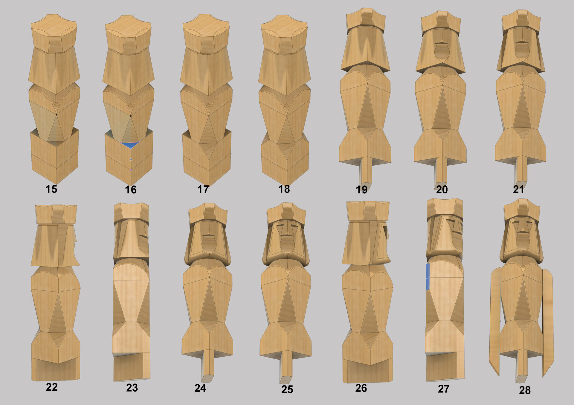 Tuto 03 sculpture marionnette chevalier
