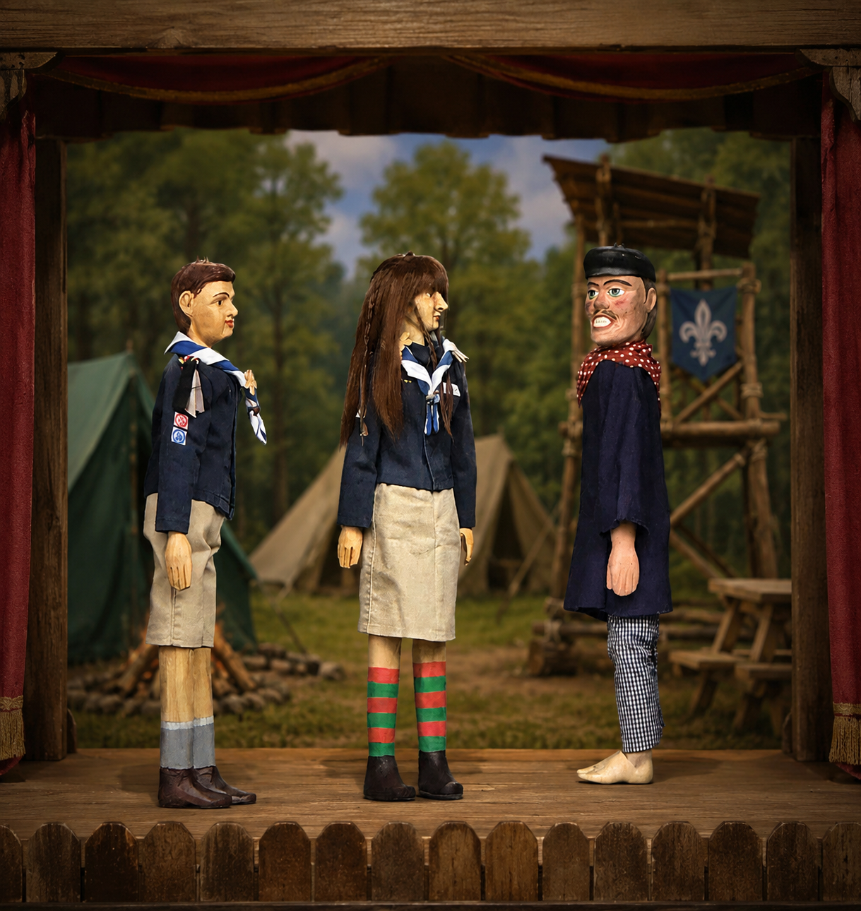 Centre de la marionnette de Saint-Nicolas, Guillaume, couple binchois 2