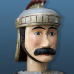 Centre de la Marionnette liégeoise de Saint-Nicolas visage soldat romain par Henri Centre de la Marionnette liégeoise de Saint-Nicolas visage soldat romain par Henri
