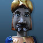 Centre de la Marionnette liégeoise de Saint-Nicolas visage soldat sarrasin par Henri Centre de la Marionnette liégeoise de Saint-Nicolas visage soldat sarrasin par Henri