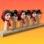 Centre de la marionnette de Saint-Nicolas, Michel, 3 petits couples pour le Musée de la Vie Wallonne Centre de la marionnette de Saint-Nicolas, Michel, 3 petits couples pour le Musée de la Vie Wallonne