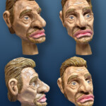 Centre de la marionnette de Saint-Nicolas, Michel, Johnny Halliday caricature Centre de la marionnette de Saint-Nicolas, Michel, Johnny Halliday caricature