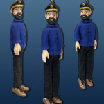 Centre de la marionnette de Saint-Nicolas, Lucien, Dany et Michel, capitaine Haddock Centre de la marionnette de Saint-Nicolas, Lucien, Dany et Michel, capitaine Haddock