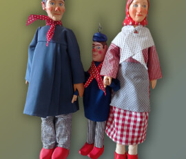 Centre de la marionnette de Saint-Nicolas, Philippe L., Tchantchès et Nanesse et le gamin Centre de la marionnette de Saint-Nicolas, Philippe L., Tchantchès et Nanesse et le gamin